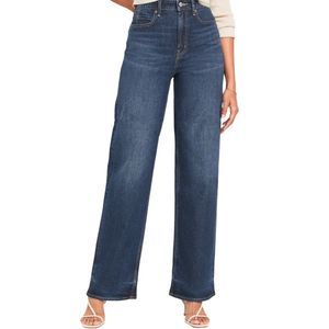 Old Navy Wide Leg Extra High Rise Jeans Women’s Size 4 Dark Wash